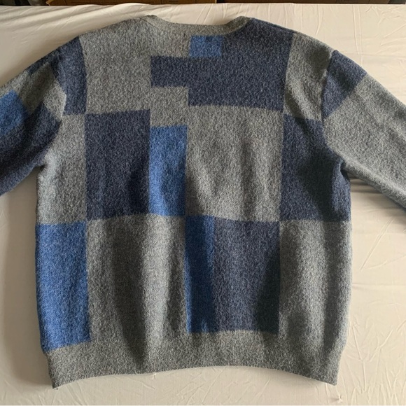 Maus & Hoffman Alpaca Wool Sweater Jumper Mens XL Color Block Crew Neck - Picture 6 of 14